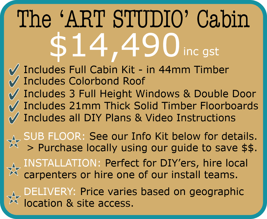 Cabinlife Art Studio Cabin July 22