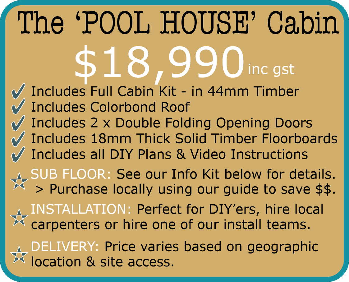Cabinlife Pool House Cabin July 22
